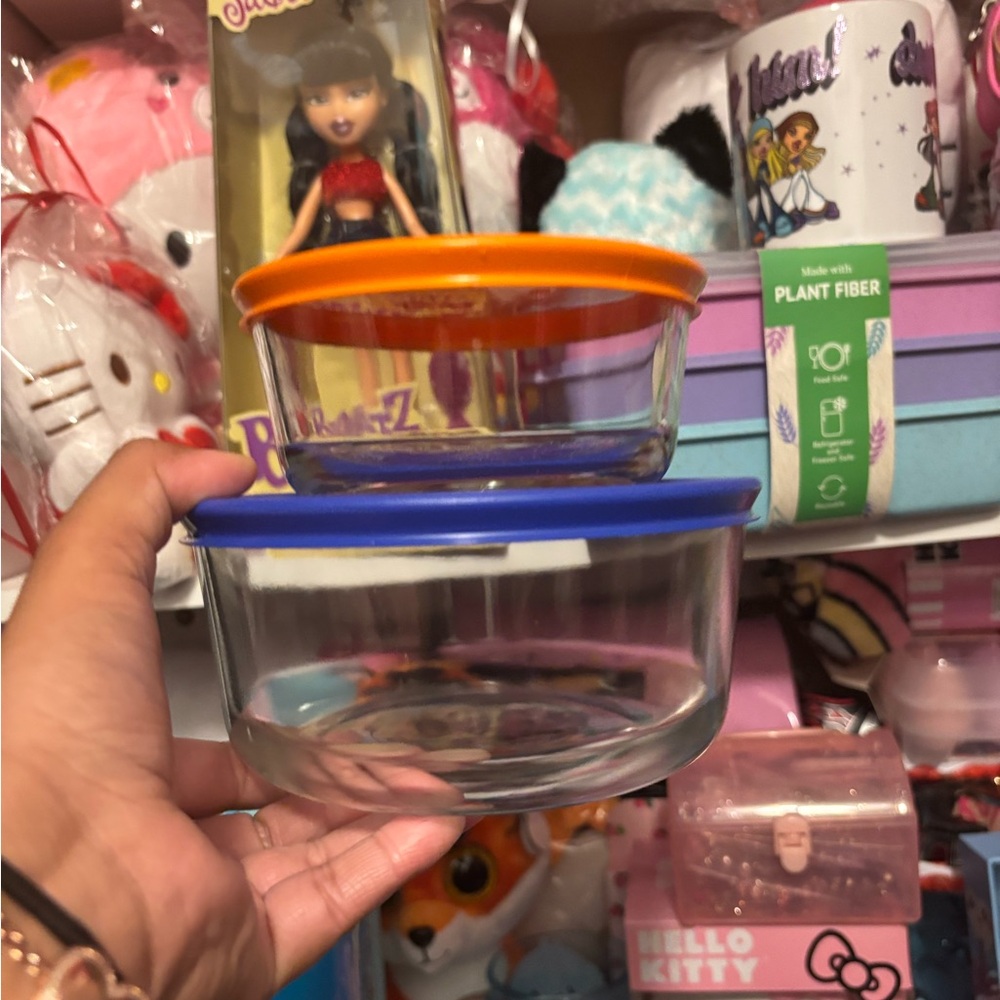 Pyrex Set Of 2 Glass Food Containers - Picture 13 of 14